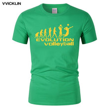Load image into Gallery viewer, 2019 Summer Men's Funny Style Evolution of Volleyballs T Shirt