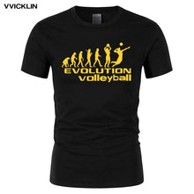 Load image into Gallery viewer, 2019 Summer Men's Funny Style Evolution of Volleyballs T Shirt